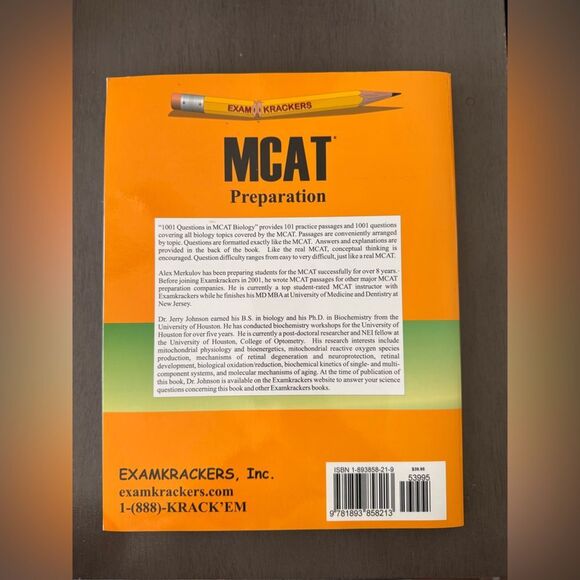 1001 Questions MCAT Biology Book 
Used - Picture 3 of 4